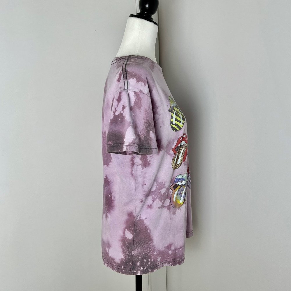 ✨Upcycled | Rolling Stones Graphic T Shirt | Large | Purple - Picture 5 of 9